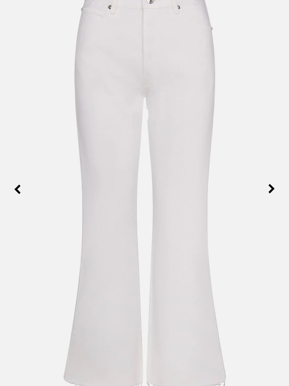 NWT: Frame Denim- The Lax 29 White High-Rise Flared Jeans